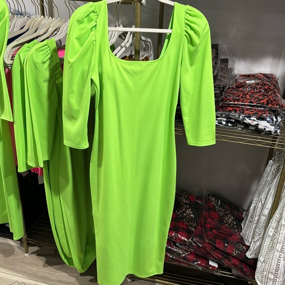 Dresses & Skirts - Lime Green Dress